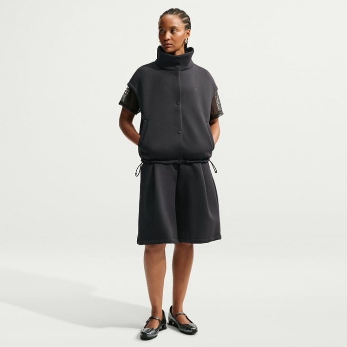 Женская жилетка Nike Pregame Fleece Black, s.S