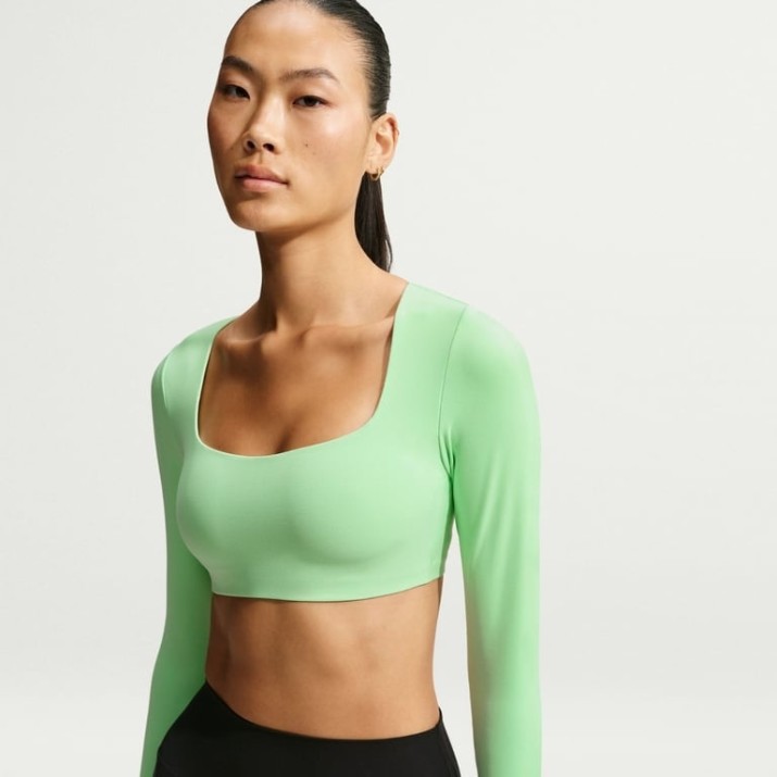 Bustieră Nike Zenvy Cucumber Calm/Cool Grey, s.XL