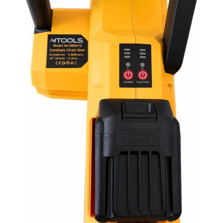 Цепная пила аккумуляторная MTools BS8013