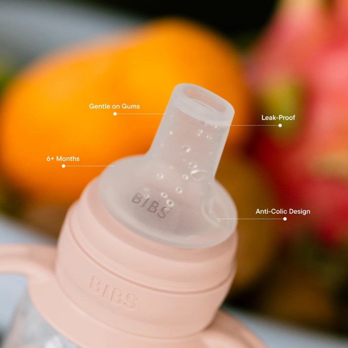 Set 2 tetine din silicon pentru canuta BIBS Sippy 2pcs (5000010)