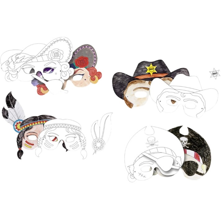 Набор для творчества Folia Kinder Masken 6pcs (23219)