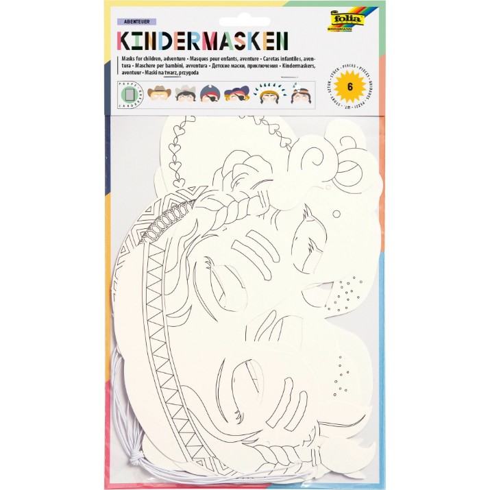Набор для творчества Folia Kinder Masken 6pcs (23219)