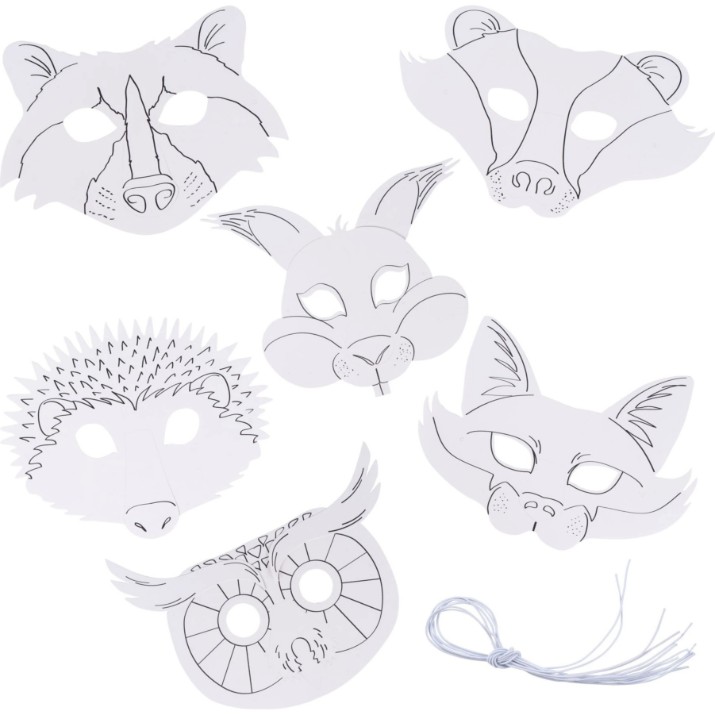 Набор для творчества Folia Kinder Masken 6pcs (23259)