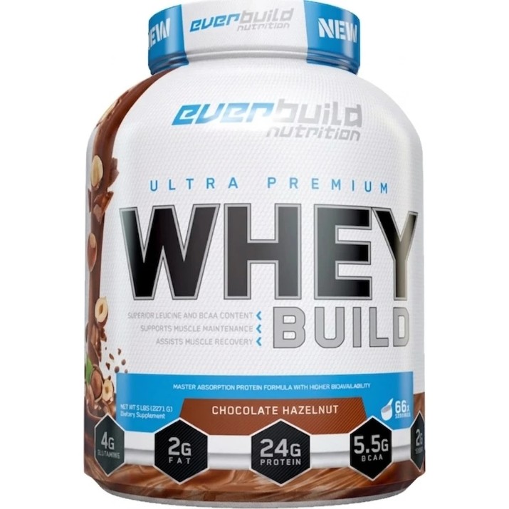Протеин EverBuild Ultra Premium Whey Build 2270g Chocolate Hazelnut