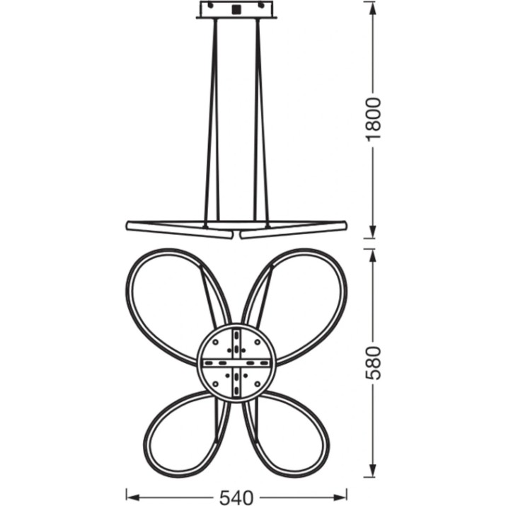 Люстра Osram Butterfly 40W LED IP20 220-240V