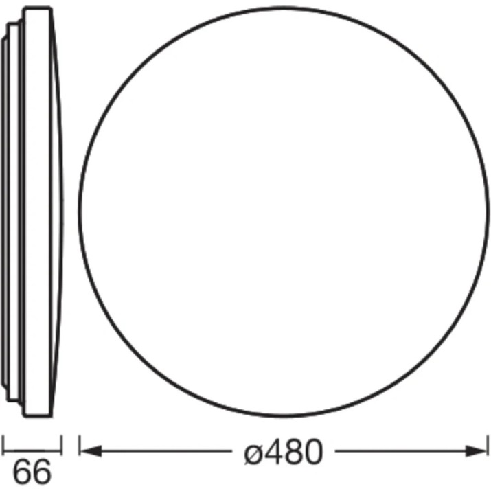 Plafonieră Osram LED Orbis Ghost 50W 2700-4000- 6500K 220- 240V IP20