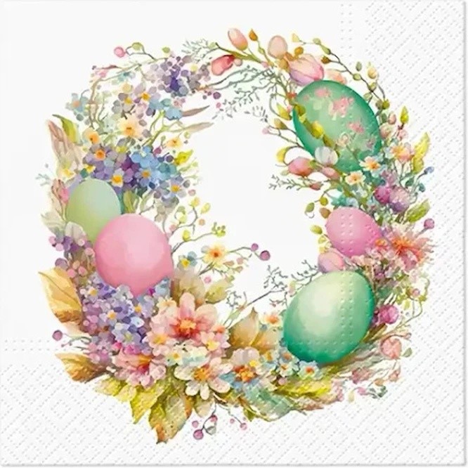 Салфетки для сервировки стола PAW Easter Wreath 20pcs (SDL146800)