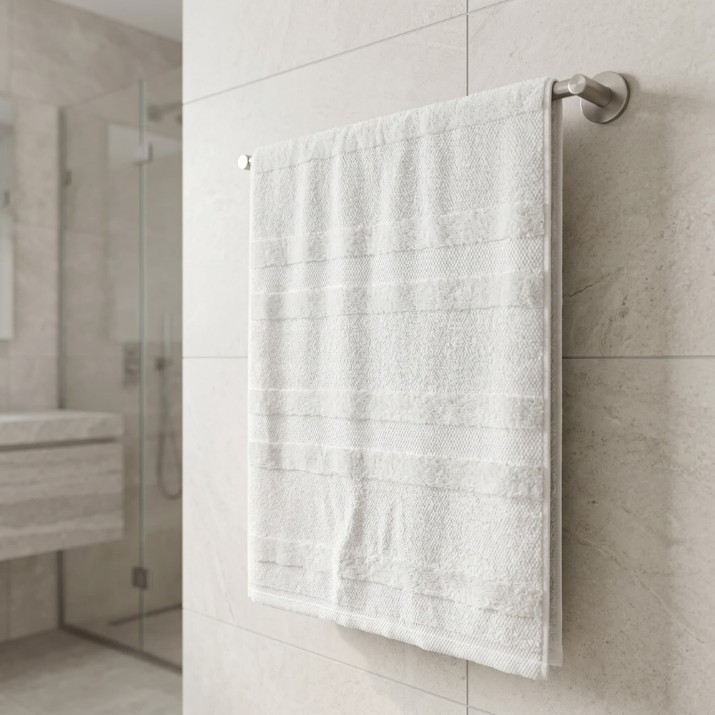 Полотенце Bumbacel Velur Stripes Ivory 70x135cm (5043_70x135_11-0601)