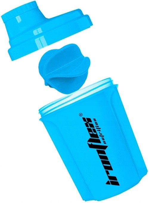 Shaker pentru nutriție sportivă IronFlex Nano Shaker Blue 300ml