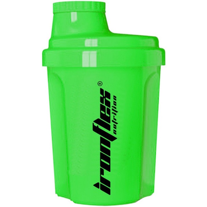 Shaker pentru nutriție sportivă IronFlex Nano Shaker Green 300ml