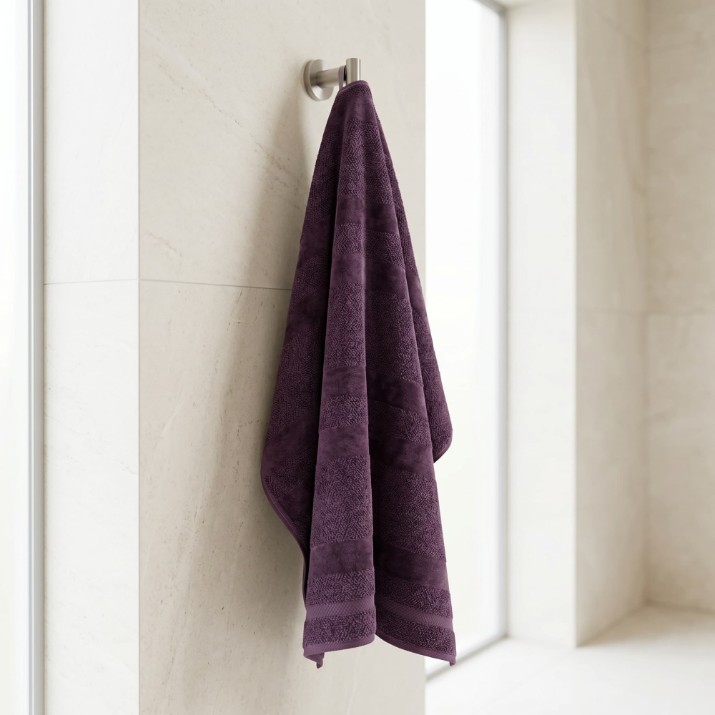 Полотенце Bumbacel Velur Stripes Violet 70×135cm (5043_70x135_19-3619-3)