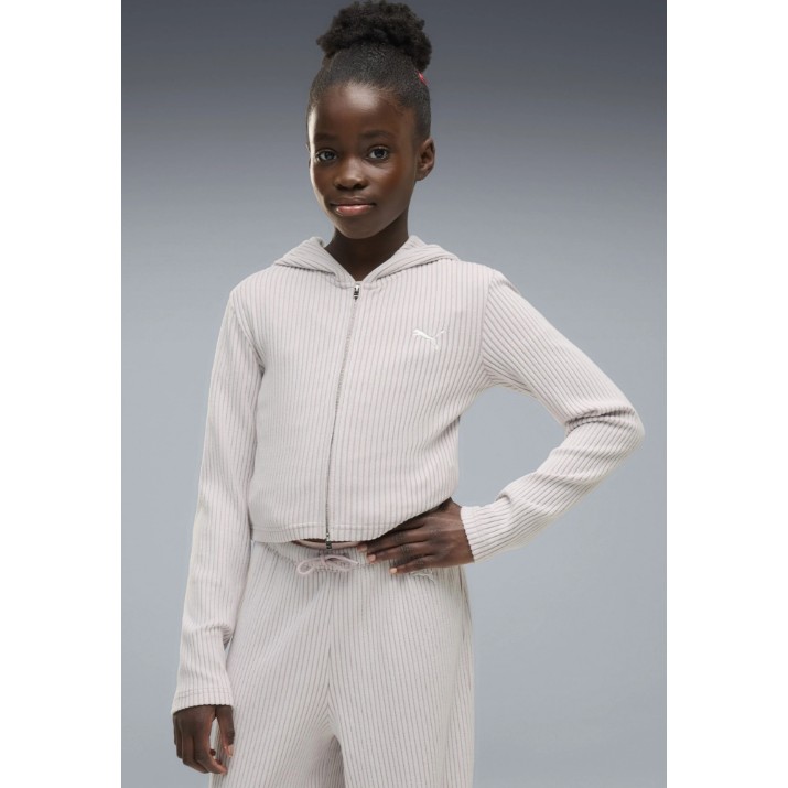 Детская толстовка Puma Essentials Slim Ribbed Full-Zip Misty Pink Heather, s.128