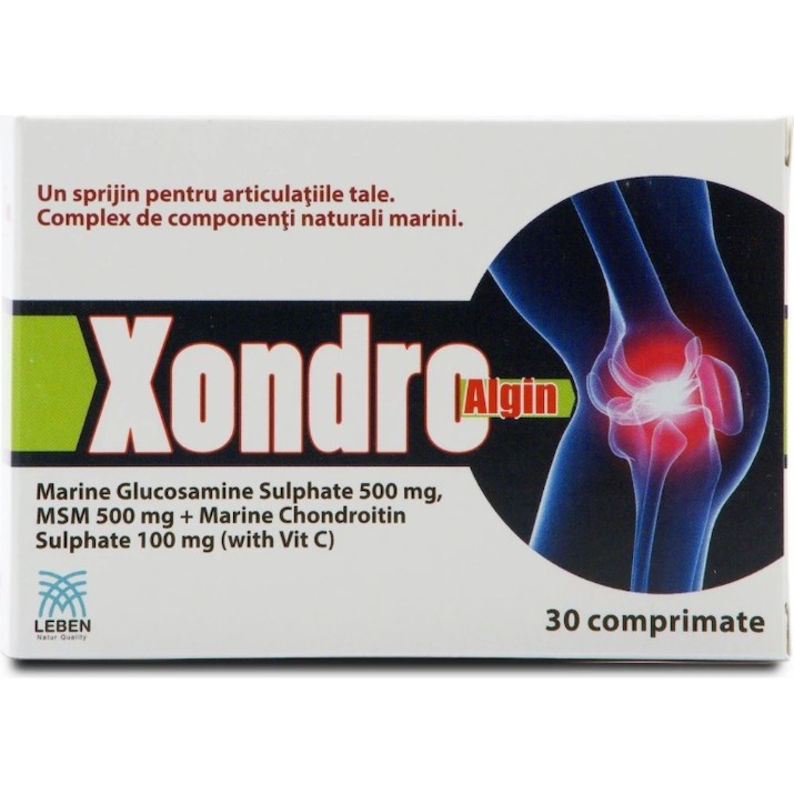 Vitamine Leben Xondro Algin SBA 500mg + 100mg + 500mg 30tab