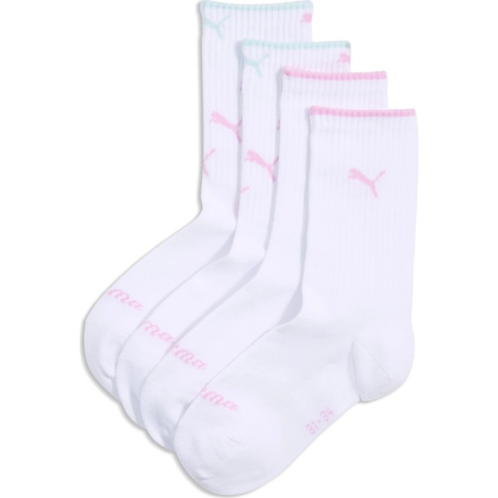 Детские носки Puma Girls Swirl Sock 2P White/Mauve/Aqua, s.31-34