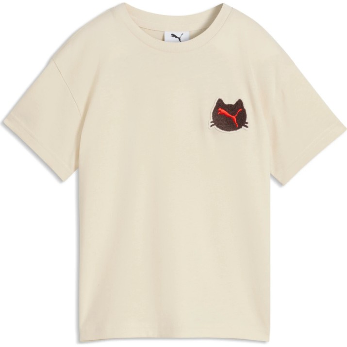 Tricou pentru copii Puma Imaginary Friend Relaxed Badge Alpine Snow, s.104