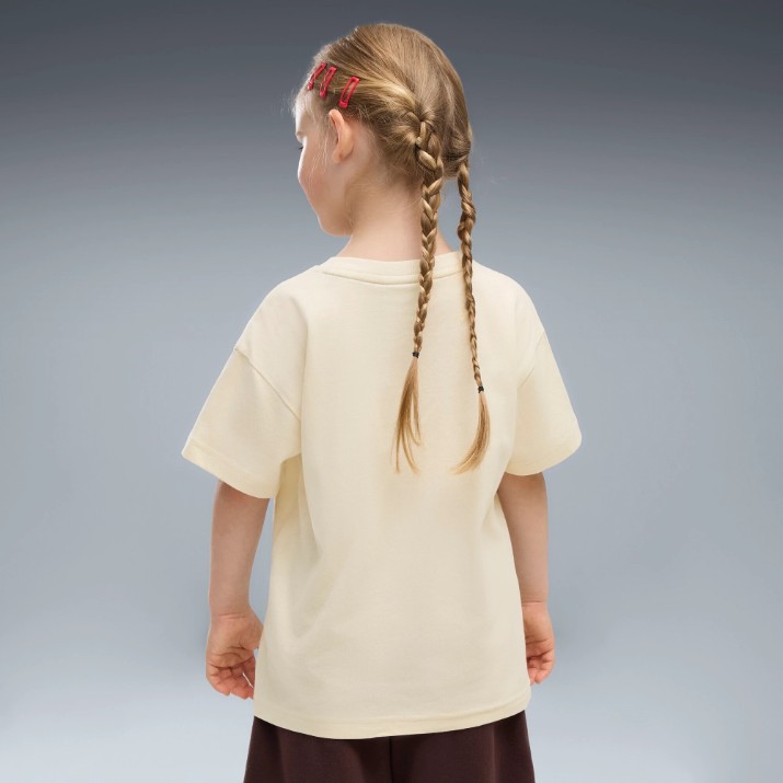 Tricou pentru copii Puma Imaginary Friend Relaxed Badge Alpine Snow, s.110
