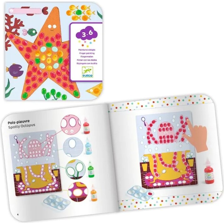 Set de desen Djeco Dots And Fish (DJ00046)