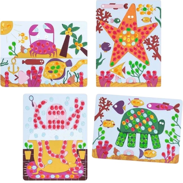 Set de desen Djeco Dots And Fish (DJ00046)
