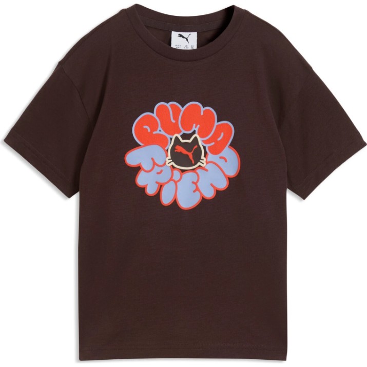Детская футболка Puma Imaginary Friend Relaxed Graphic Chocolate Fondue, s.110