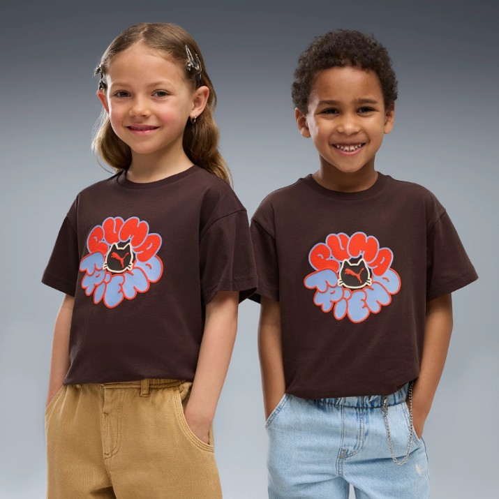 Детская футболка Puma Imaginary Friend Relaxed Graphic Chocolate Fondue, s.116