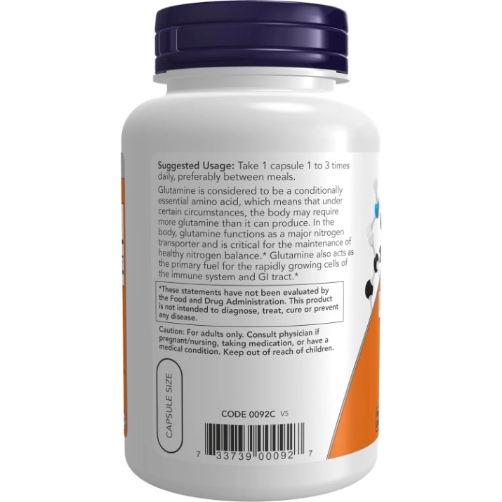 Аминокислоты NOW L-Glutamine 500mg 120cap