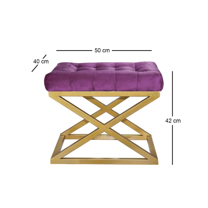 Пуф Atelier Del Sofa Capraz Gold Purple