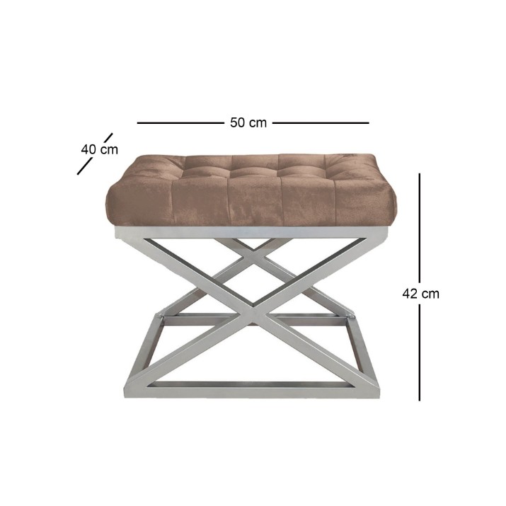 Fotoliu moale Atelier Del Sofa Capraz Silver Brown