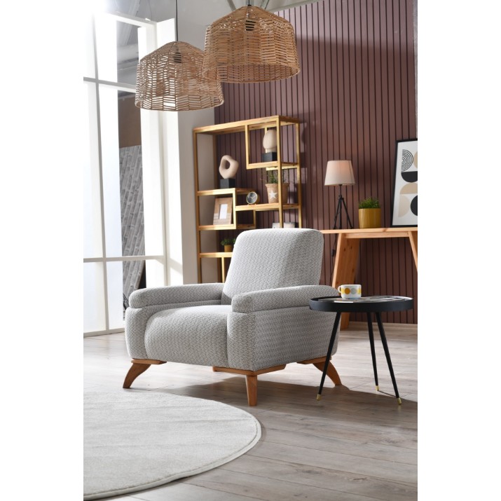 Кресло Atelier Del Sofa Zena Grey Coffee