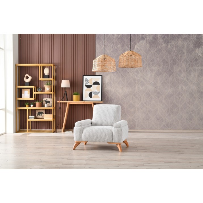 Кресло Atelier Del Sofa Zena Grey Coffee
