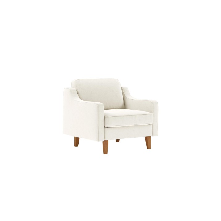 Fotoliu Atelier Del Sofa Robin 1 Milk Froth Walnut