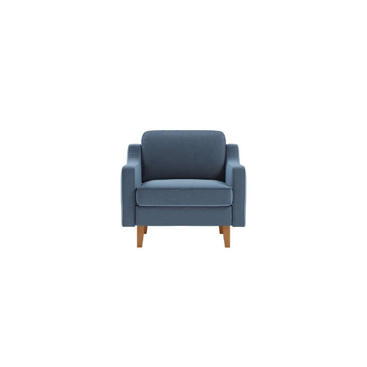 Fotoliu Atelier Del Sofa Robin 1 Ocean Blue Walnut