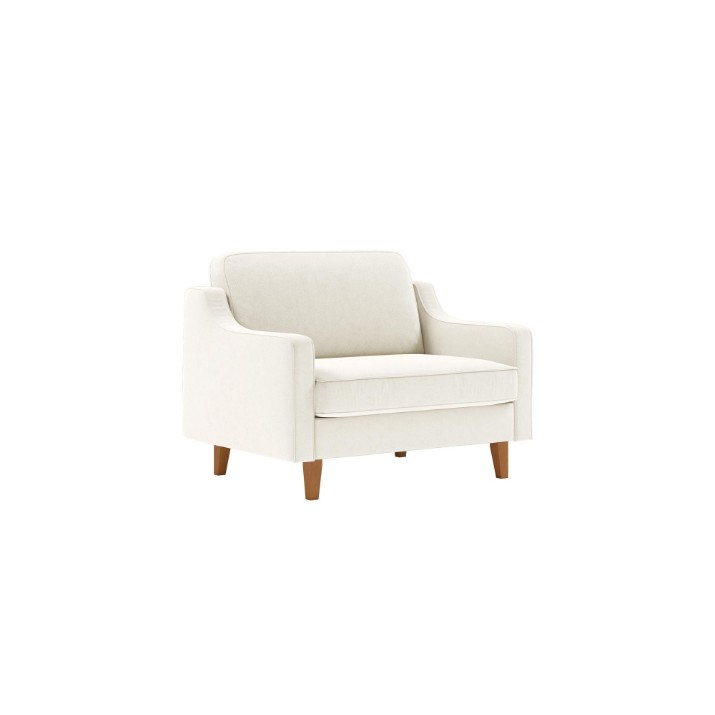 Кресло Atelier Del Sofa Robin Loveseat Milk Froth Walnut