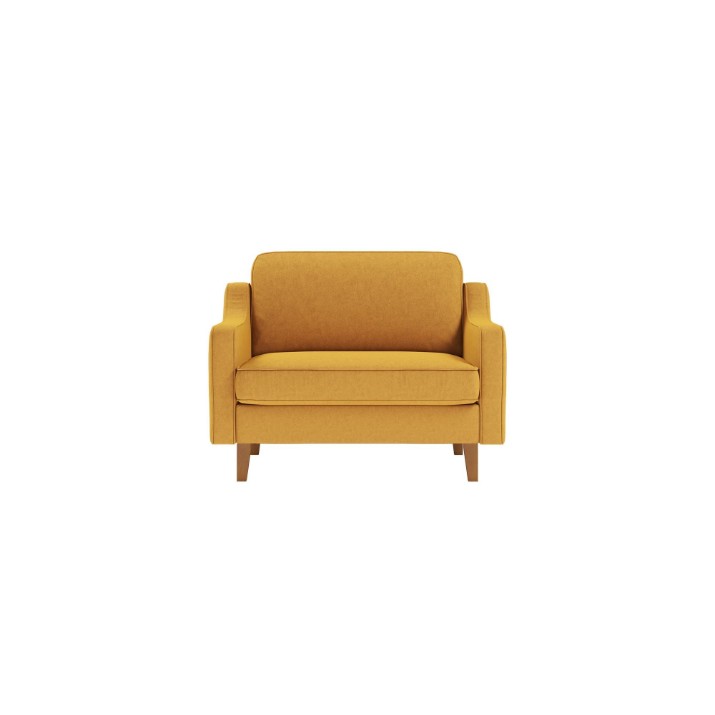 Fotoliu Atelier Del Sofa Robin Loveseat Mustard Walnut