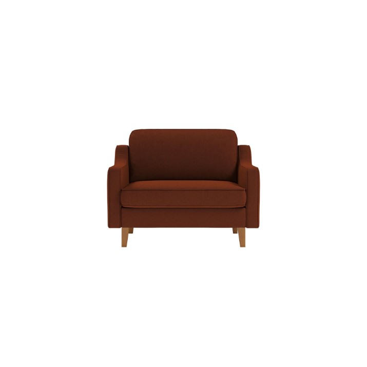 Fotoliu Atelier Del Sofa Robin Loveseat Tile Red Walnut