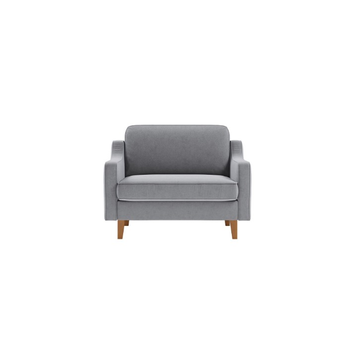 Fotoliu Atelier Del Sofa Robin Loveseat Fog Grey Walnut