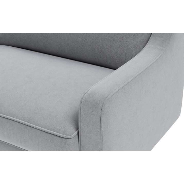 Fotoliu Atelier Del Sofa Robin Loveseat Fog Grey Walnut