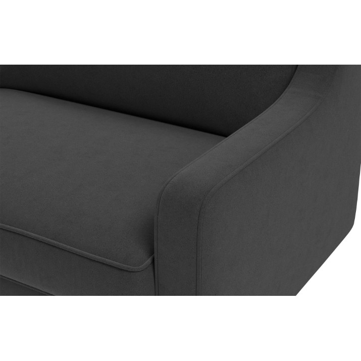 Fotoliu Atelier Del Sofa Robin Loveseat Night Grey Walnut
