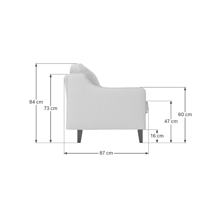 Кресло Atelier Del Sofa Robin Loveseat Obsidian Walnut