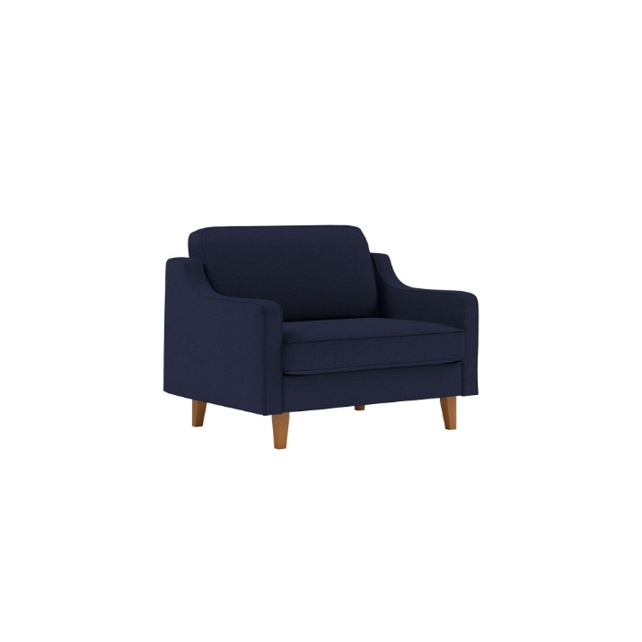Кресло Atelier Del Sofa Robin Loveseat Night Blue Walnut
