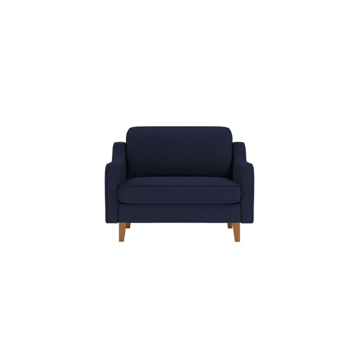 Fotoliu Atelier Del Sofa Robin Loveseat Night Blue Walnut