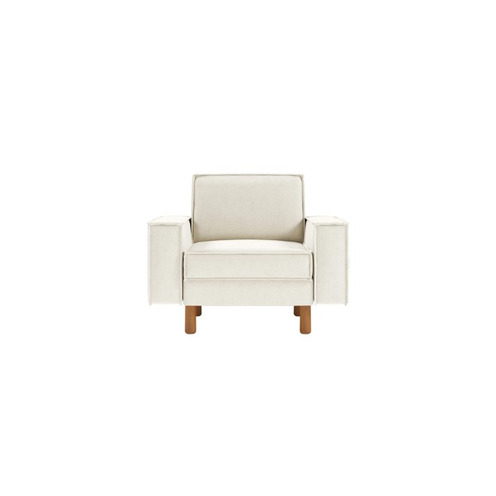 Fotoliu Atelier Del Sofa Sparrow 1 Milk Froth Walnut