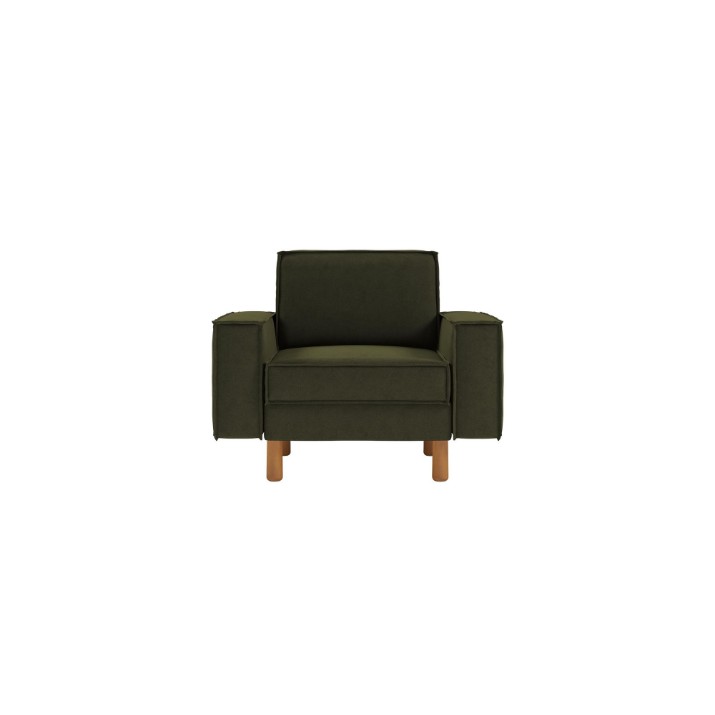 Fotoliu Atelier Del Sofa Sparrow 1 Oil Green Walnut