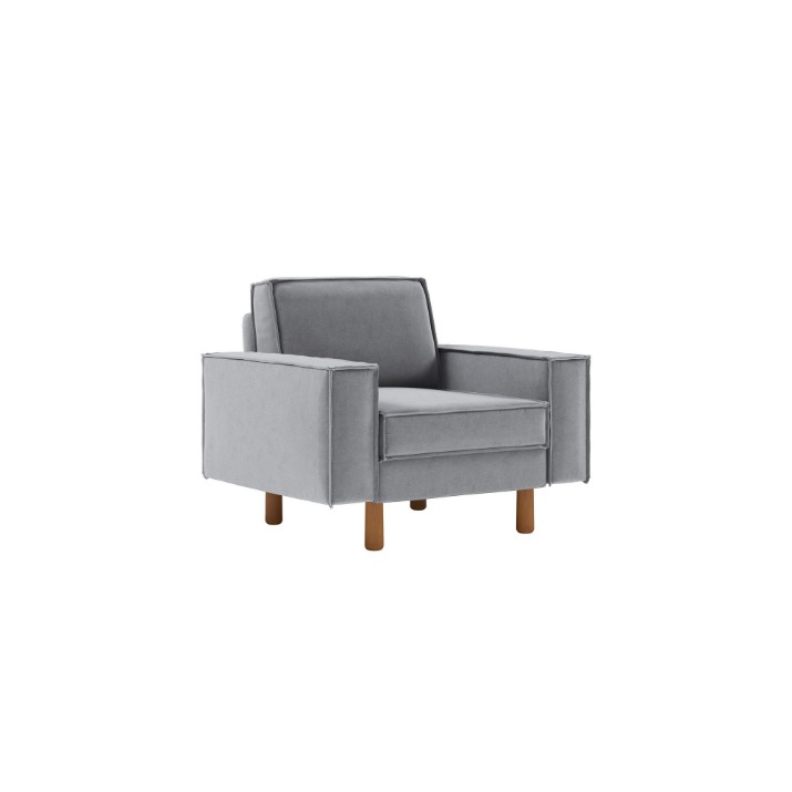 Fotoliu Atelier Del Sofa Sparrow 1 Fog Grey Walnut