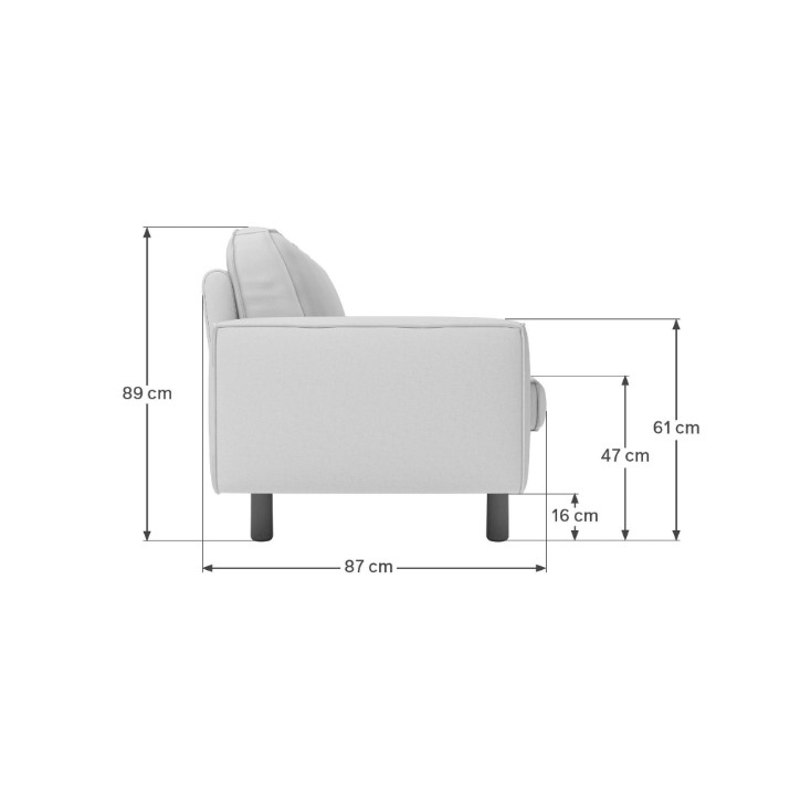 Кресло Atelier Del Sofa Sparrow 1 Obsidian Walnut