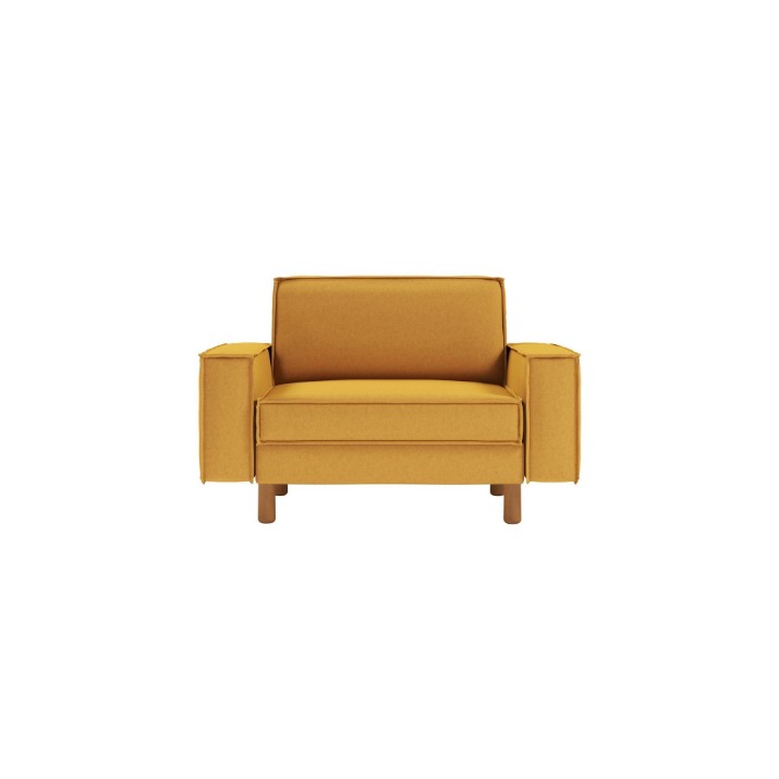 Fotoliu Atelier Del Sofa Sparrow Loveseat Mustard Walnut