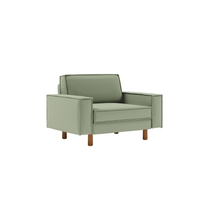 Кресло Atelier Del Sofa Sparrow Loveseat Sea Green Walnut