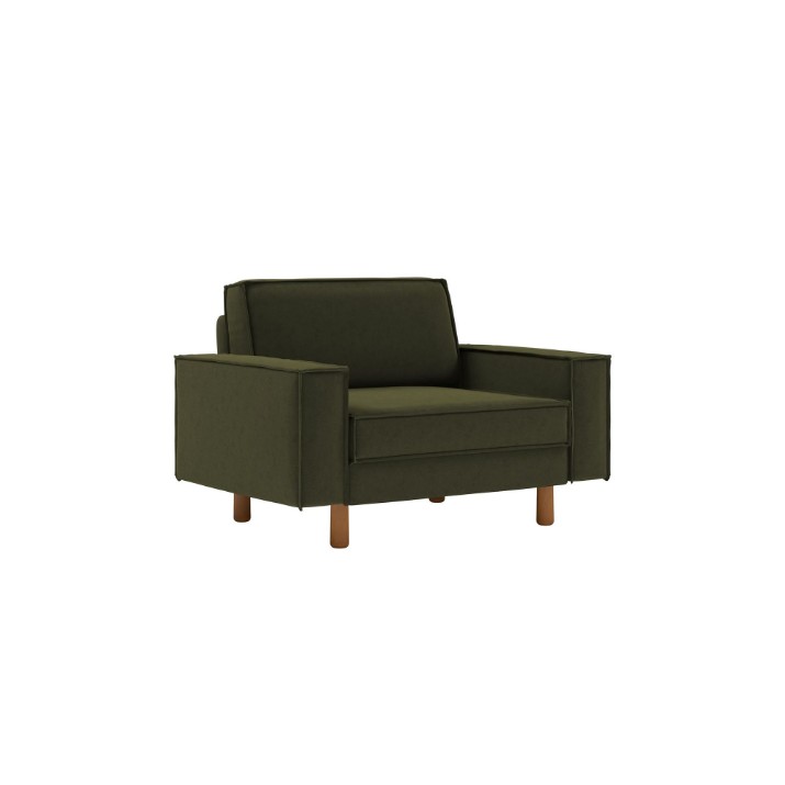 Кресло Atelier Del Sofa Sparrow Loveseat Oil Green Walnut