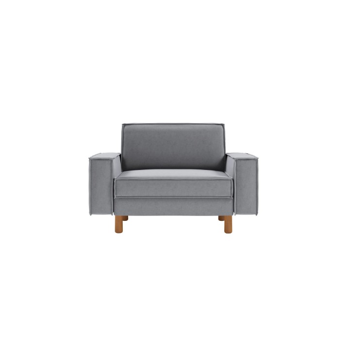 Fotoliu Atelier Del Sofa Sparrow Loveseat Fog Grey Walnut
