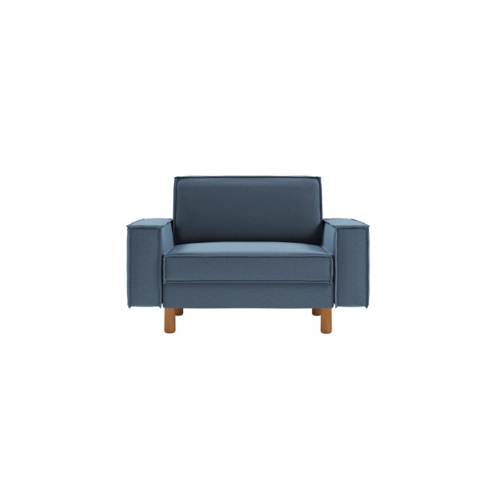 Кресло Atelier Del Sofa Sparrow Loveseat Ocean Blue Walnut
