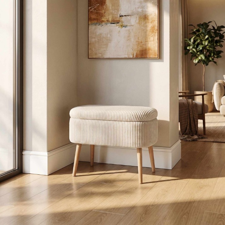 Пуф Atelier Del Sofa Mini Oslo Linen Cream